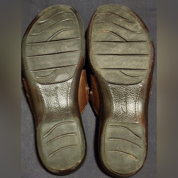 Clarks Bendables Slip On Slide Mahogany 9 Wide - Picture 15 of 16